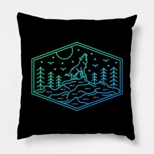 Full Wolf Moon 2 Pillow