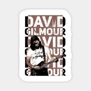 David gilmour, brown | vintagemusic Magnet