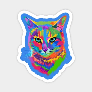 Colorful cute cat Magnet