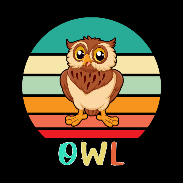 Vintage Retro Owl by adrinalanmaji