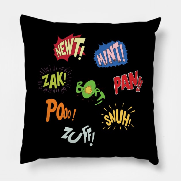 Radioactive Man Sound Effects Pillow by saintpetty