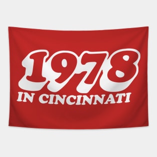 1978 in Cincinnati (Red Variant) Tapestry