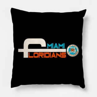 Defunct Miami Floridians Basketball Team Pillow