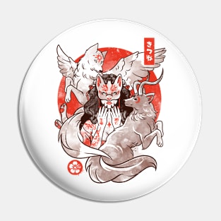 The Fox Yokai - Otaku Japan Animal Art Gift Pin