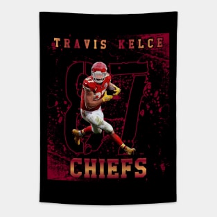 Travis Kelce || 87 | grunge poster Tapestry