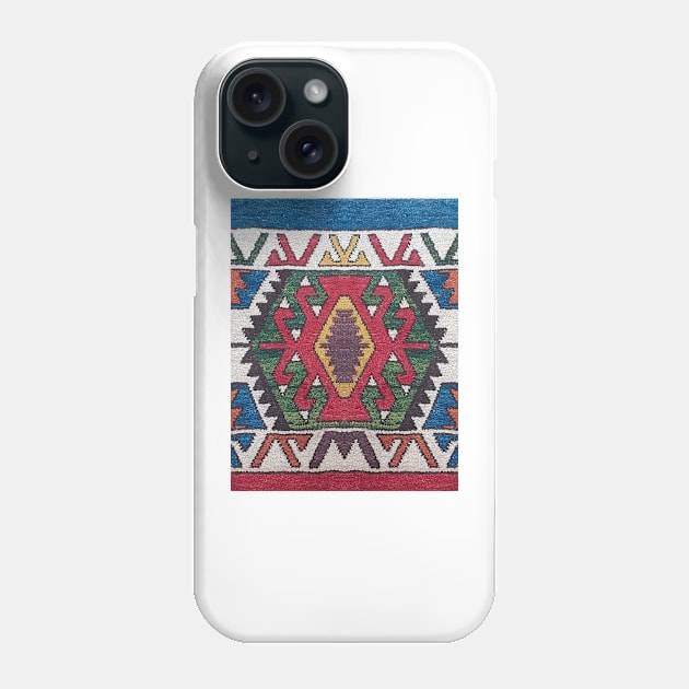 Turkish Kilim Textured Pattern Phone Case by justrachna