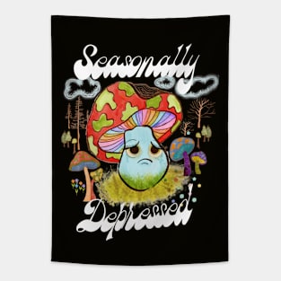 Seasonally Depressed -  70s mushroom Tapestry