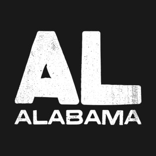 AL Alabama State Vintage Typography T-Shirt