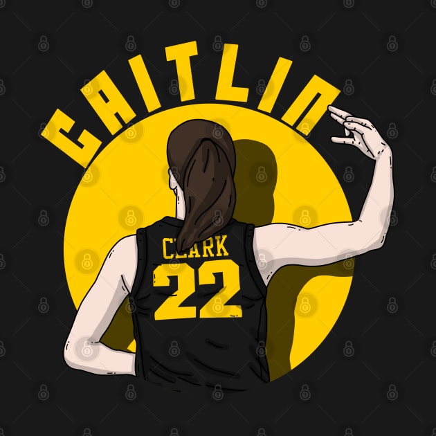Caitlin Clark Back Caitlin Clark TShirt sold by Crocodile Larine