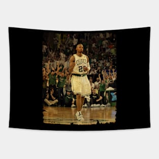 Ray Allen - Vintage Design Of Basketball Tapestry