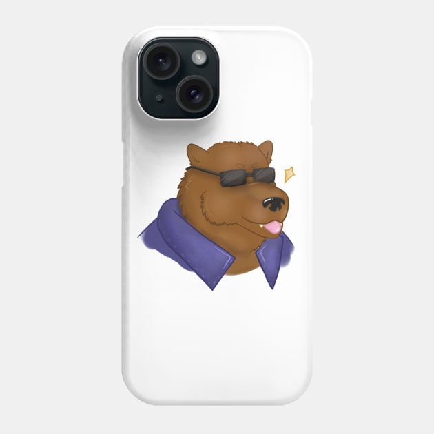 Grizz Phone Case by Scribble Corner