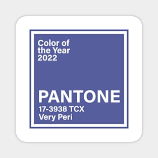 pantone 17-3938 TCX Very Peri, year 2022 Magnet