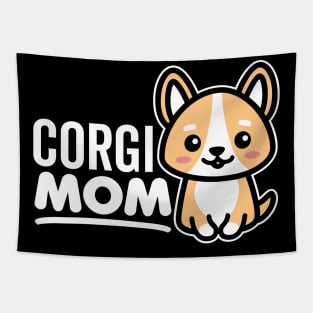 Corgi Mom Tapestry