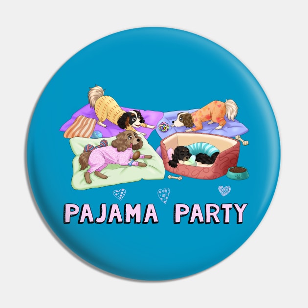 Cavalier King Charles Spaniel Pajama Party Pin by Cavalier Gifts