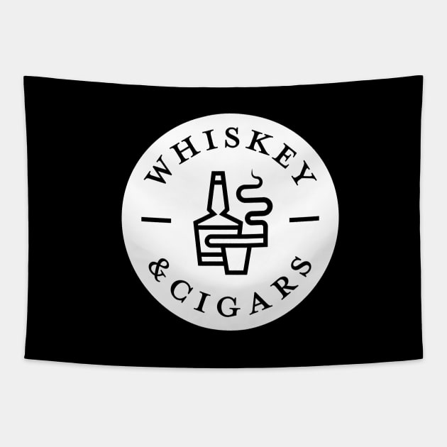 Whiskey & Cigars Tapestry by HalpinDesign