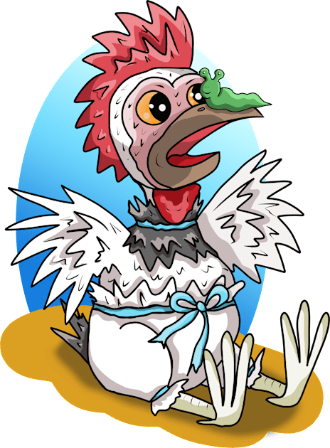 Suzie the Chicken Finds a Slug Kids T-Shirt by cuisinecat