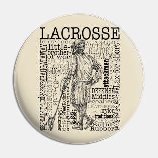 Lacrosse Montage (Male) Pin