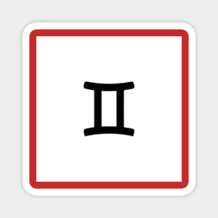 Gemini Symbol Art Magnet