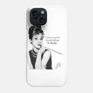 Audrey Hepburn Phone Case