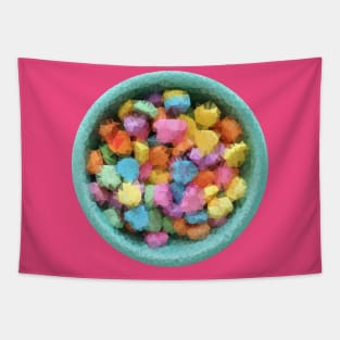 Low Poly Valentine Candy Tapestry