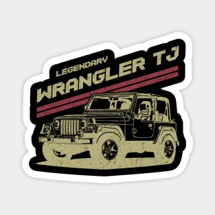 Jeep Wrangler TJ Jeep car trailcat Magnet