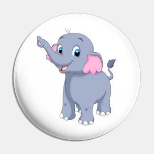 Cute Baby Elephant Pin