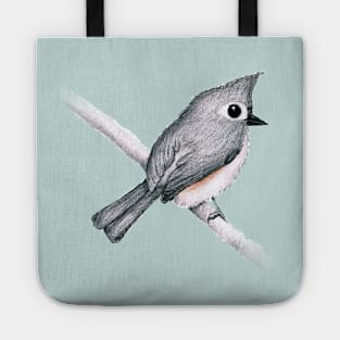 Tufted titmouse Tote