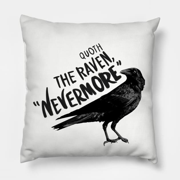 The Raven Pillow by tamsinlucie