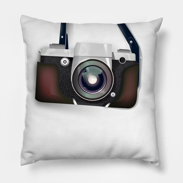 Vintage Film Camera Pillow by nickemporium1