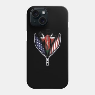 Kenyan Flag  Kenya Flag American Flag Zip Down - Gift for Kenyan From Kenya Phone Case