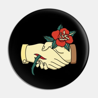 handshake roses Pin