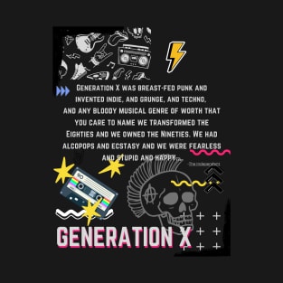 Gen X music T-Shirt