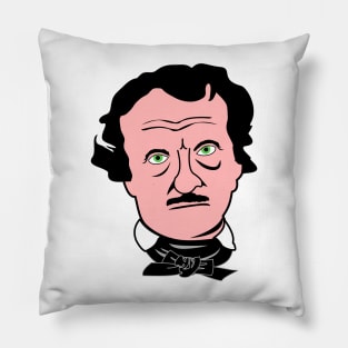 Poe face allover print Pillow