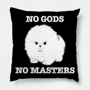 No Gods, No Masters (white) Pillow