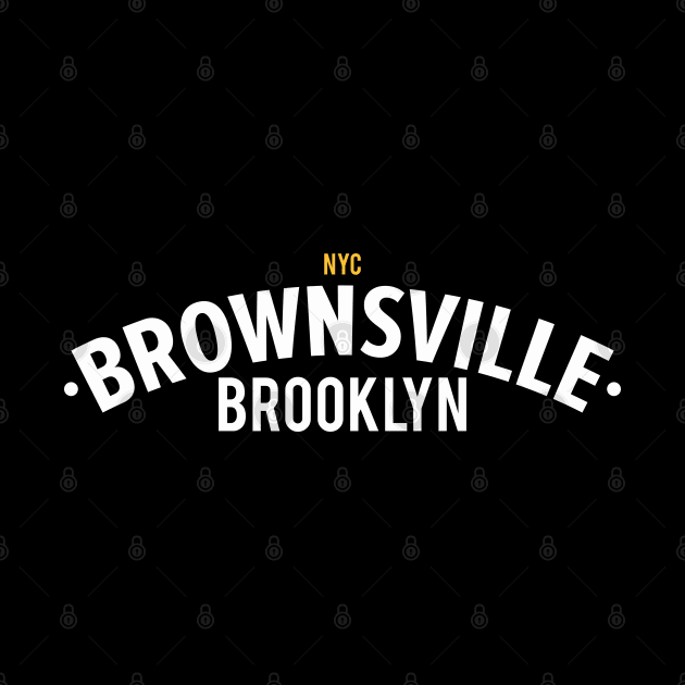 Brownsville Brooklyn college shirt - Brownsville  Brooklyn Schriftzug - Vintage Brownsville Logo by Boogosh