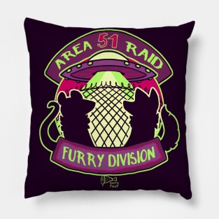 Furry Division (transparent version) Pillow