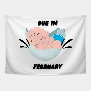 Due in February Baby Gift Tapestry