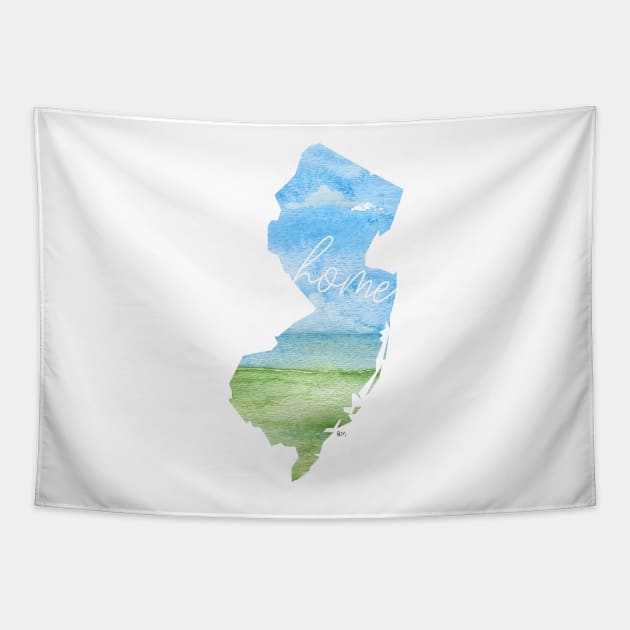 New Jersey Home State Tapestry by RuthMCreative