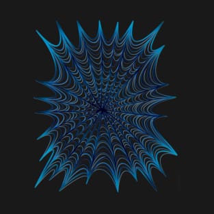 Blue Spider web T-Shirt