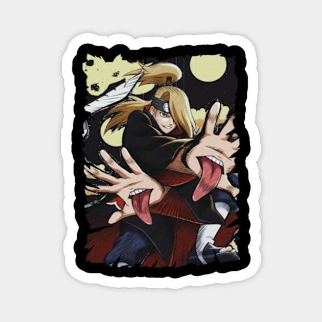 DEIDARA MERCH VTG Magnet by funnymushroomz