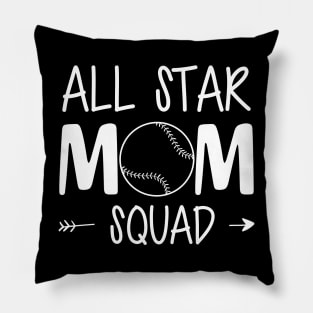 Softball Baseball Mom - All Star Mom Squad Pillow