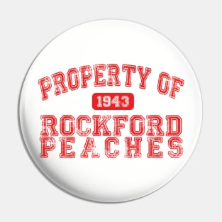 Property of the Rockford Peaches (A League of Their Own) (Red) Pin