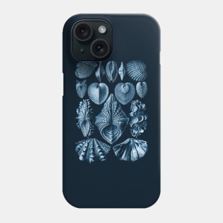 Ernst Haeckel Acephala Mollusc in Navy Phone Case