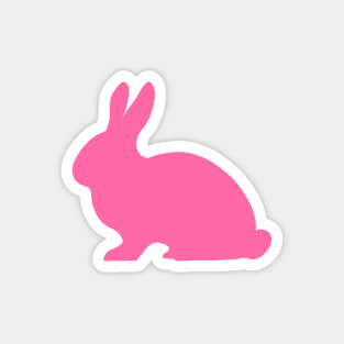 Bunny Rabbit Pattern in Pink Magnet