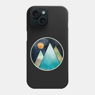 Paper Moon and Mountains Phone Case