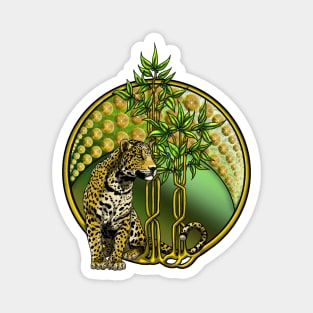 Jaguar Bamboo Magnet