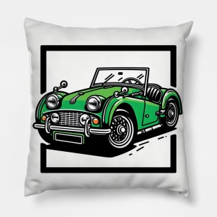 Green Triumph Car Pillow