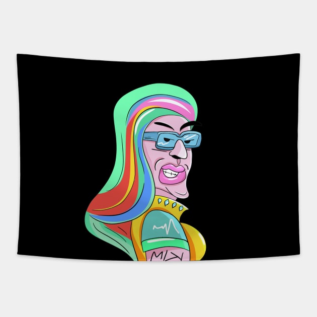 Cool Kim Kardashian Tapestry by World of Celebritees