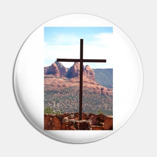 Cross at St John Vianney Sedona, AZ Pin