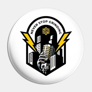 never stop grinding podcast Pin